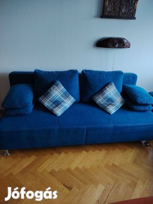 Kék kanapé (ággyá nyitható)