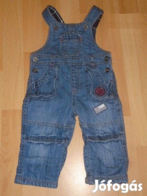 Kék kantáros vékonyan bélelt farmernadrág 6-9 hó (méret 74)