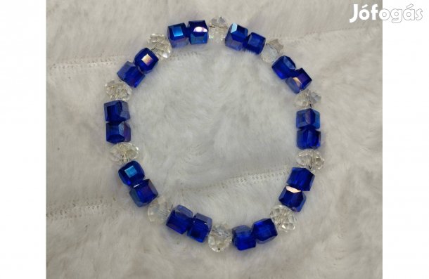 Kék karkötő kristályszerű új