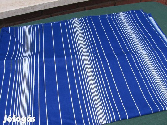 Kék karton fehér csíkkal - méteráru (V/3.)