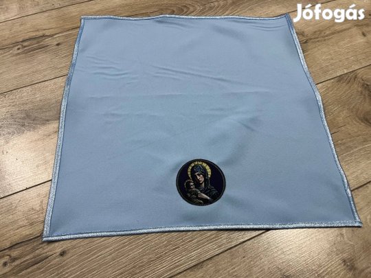 Kék katolikus liturgia mise kehely takaró vélum Szűz Mária ünnepekre