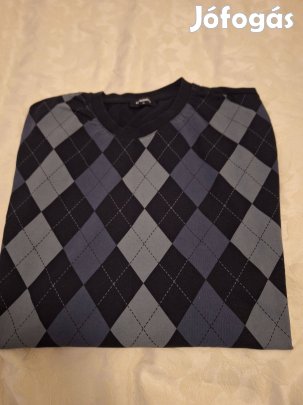 Kék kockás férfi felső L-es