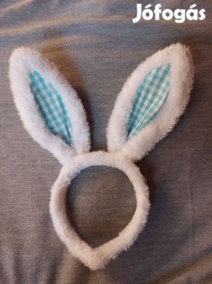 Kék kockás nyuszis hajráf