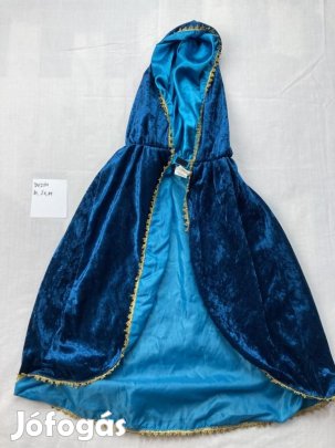 Kék köpeny, kék palást, hercegnő jelmez köpeny DV250