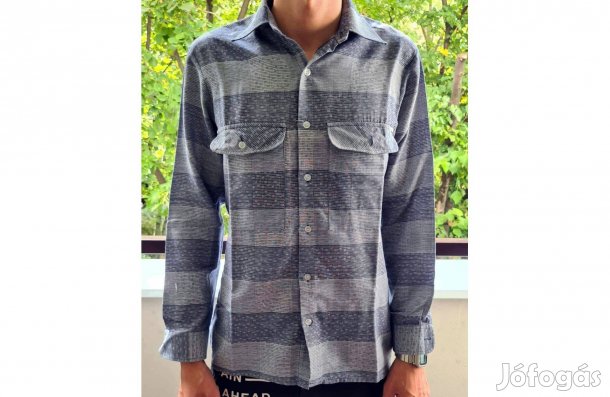 Kék mintás férfi ing 170-176 - 38-as