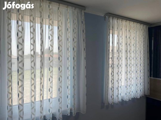 Kék mintás függöny több szín (16m x 175 cm)