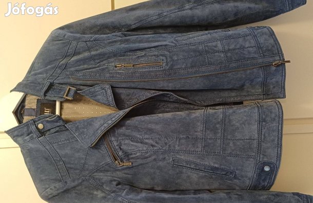 Kék női irhabőe dzseki (42)