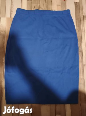 Kék pamut ceruzaszoknya