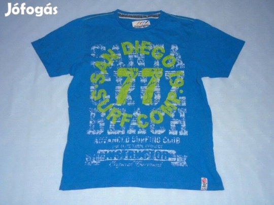Kék pamut póló 13-14 évesre (méret 164)