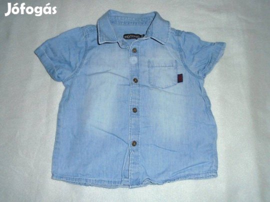 Kék rövid ujjú ing 9-12 hó (méret 80)