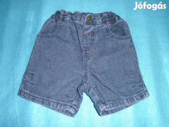 Kék színű farmer rövidnadrág 3-6 hó (méret 68)