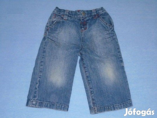 Kék színű farmernadrág kék nadrág 9-12 hó (méret 80)