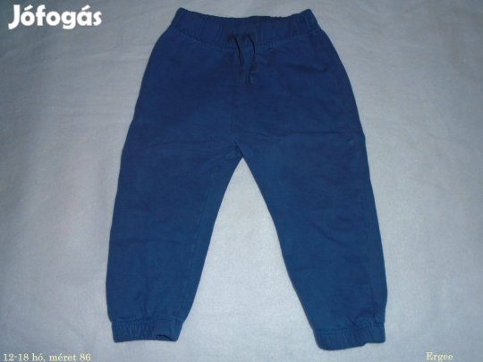 Kék színű jogger nadrág 12-18 hó (méret 86)