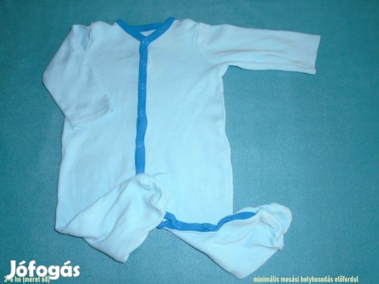 Kék színű rugdalózó 3-6 hó (méret 68)