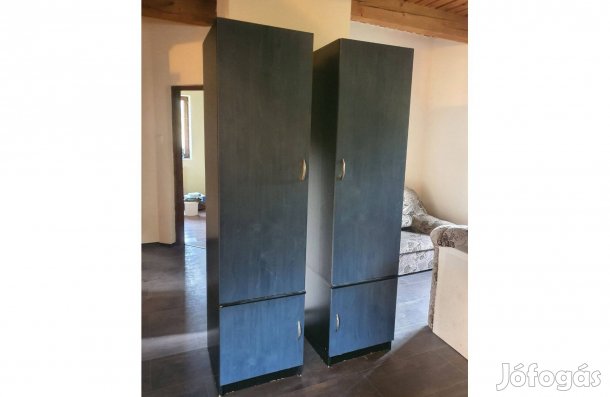 Kék színű szekrény gardrób ruhásszekrény irodai szekrény