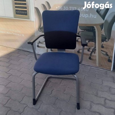 Kék színű tárgyalószék, konferencia szék, Steelcase - használt szék