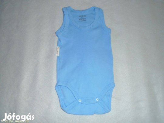 Kék színű ujjatlan body 9-12 hó (méret 80)