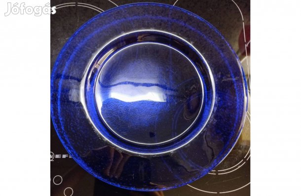 Kék üveg kínálótál