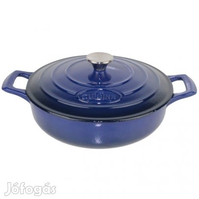 Kék zománcos öntöttvas sütőtál 28cm