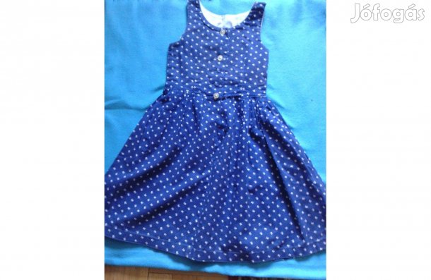 Kékfestő kislány kötényruha