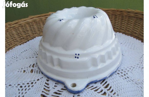 Kékpettyes kerámia sütőforma