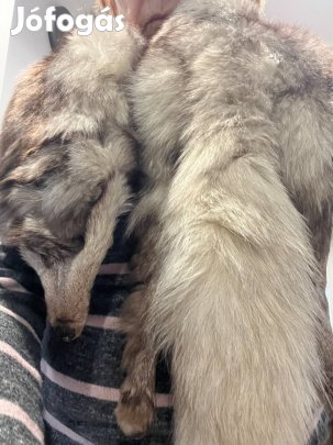 Kékróka komplett gallér 120cmvalódi szörme