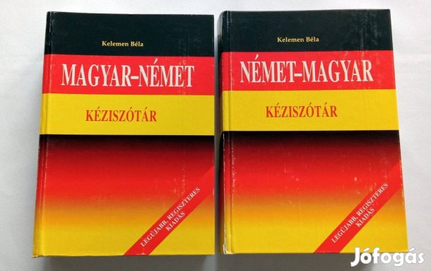 Kelemen Béla: Magyar-német és Német-magyar kéziszótár * 700 Ft/db