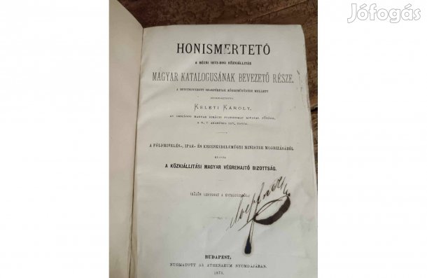 Keleti Károly: Honismertető A Bécsi 1873-Diki Közkiállitás Magyar Kata