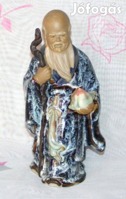 Keleti bölcs porcelán figura