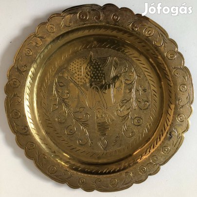 Keleti díszes réz tányér eladó