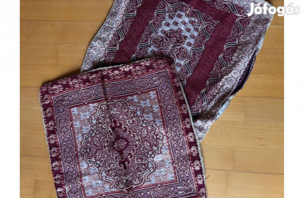 Keleti mintás, szatén díszpárnahuzat (2 db együtt)