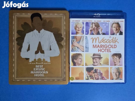 Keleti nyugalom Marigold hotel 1,2rész (első rész fémdoboz) blu-ray