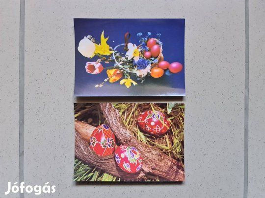 Kellemes húsvéti ünnepeket! képeslap 2 db