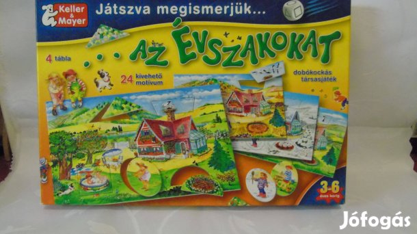Keller&Mayer Játszva megismerjük az évszakokat társasjáték kicsiknek