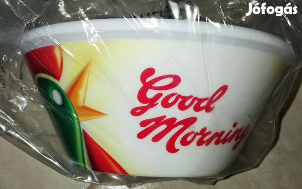 Kellog's müzlis eredeti műanyag tányér fehér (Új, bontatlan)