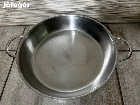 Kelomat 28 cm rozsdamentes edény tálaló serpenyő