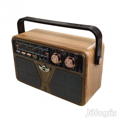 Kemai MD-507BT hordozható 3 sávos Am FM Sw rádió, TF kártya és MP3 le