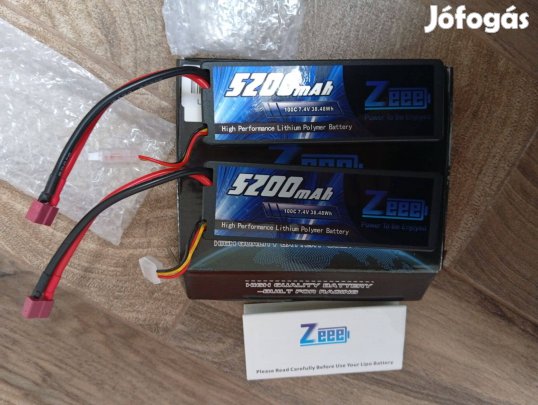 Kemény tokos Zeee 2s lipo akksi 5200mah