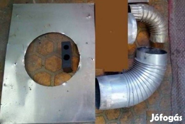 Kéménycső idom többfélekéményes gázkonvektorhoz Aluminium