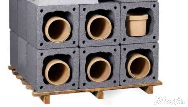 Kéményrendszer 16cm/6,3m egy kürtős, hőszigetelt, címére szállítva: 29