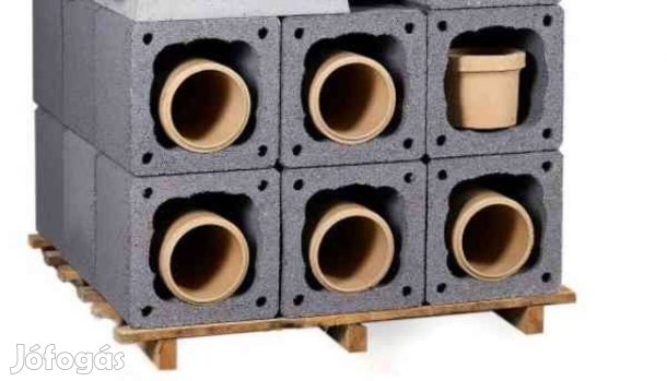 Kéményrendszer 18cm/6,7m egy kürtős, hőszigetelt, címére szállítva: 29