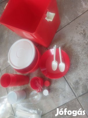 Kemping étkező készlet