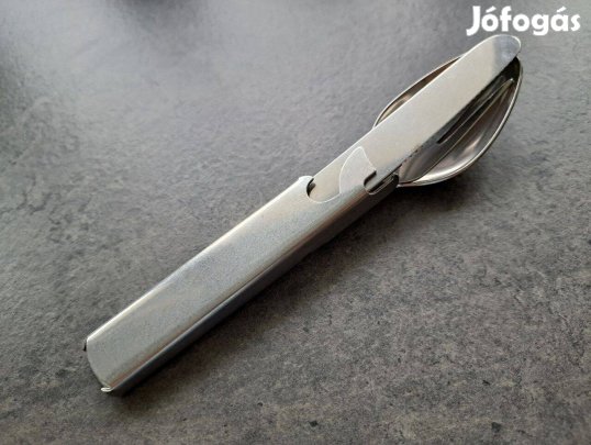 Kemping evőeszköz készlet Kanálgép (kés, villa, kanál és konzervnyitó)