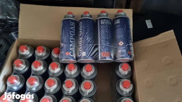 Kemping gázpatron, 12 palack, 227gr-os bután gázpalack, jó áron