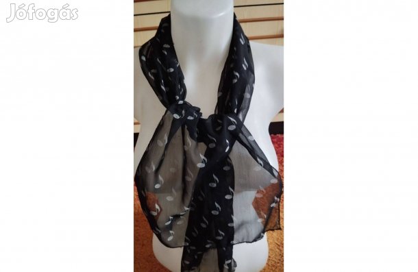 Kendő hangjegy mintás