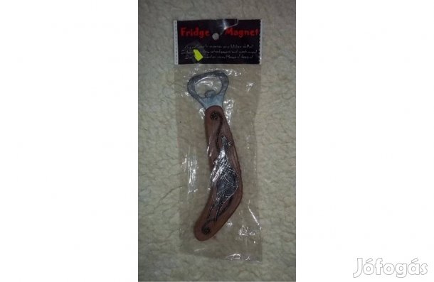 Kenguru bumeráng sörnyitó hűtőmágnes Ausztrália Új!