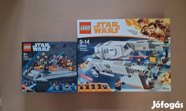 Kenobi + Solo bontatlan Star Wars LEGO 75334 Vader + 75219