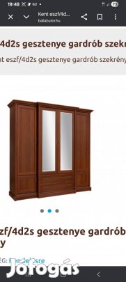 Kent gardróbszekrény szétszedett állapotban sürgősen az ár irányár