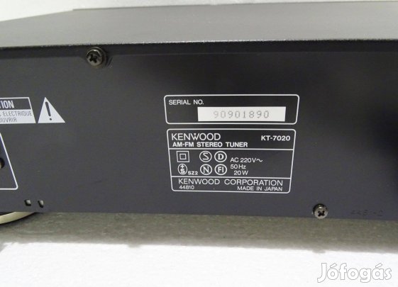 Kenwood KT-7020 AM/FM Tuner rádió tuner - Lenti, Rádió