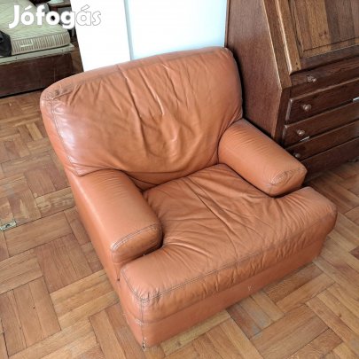 Kényelmes bőrfotel